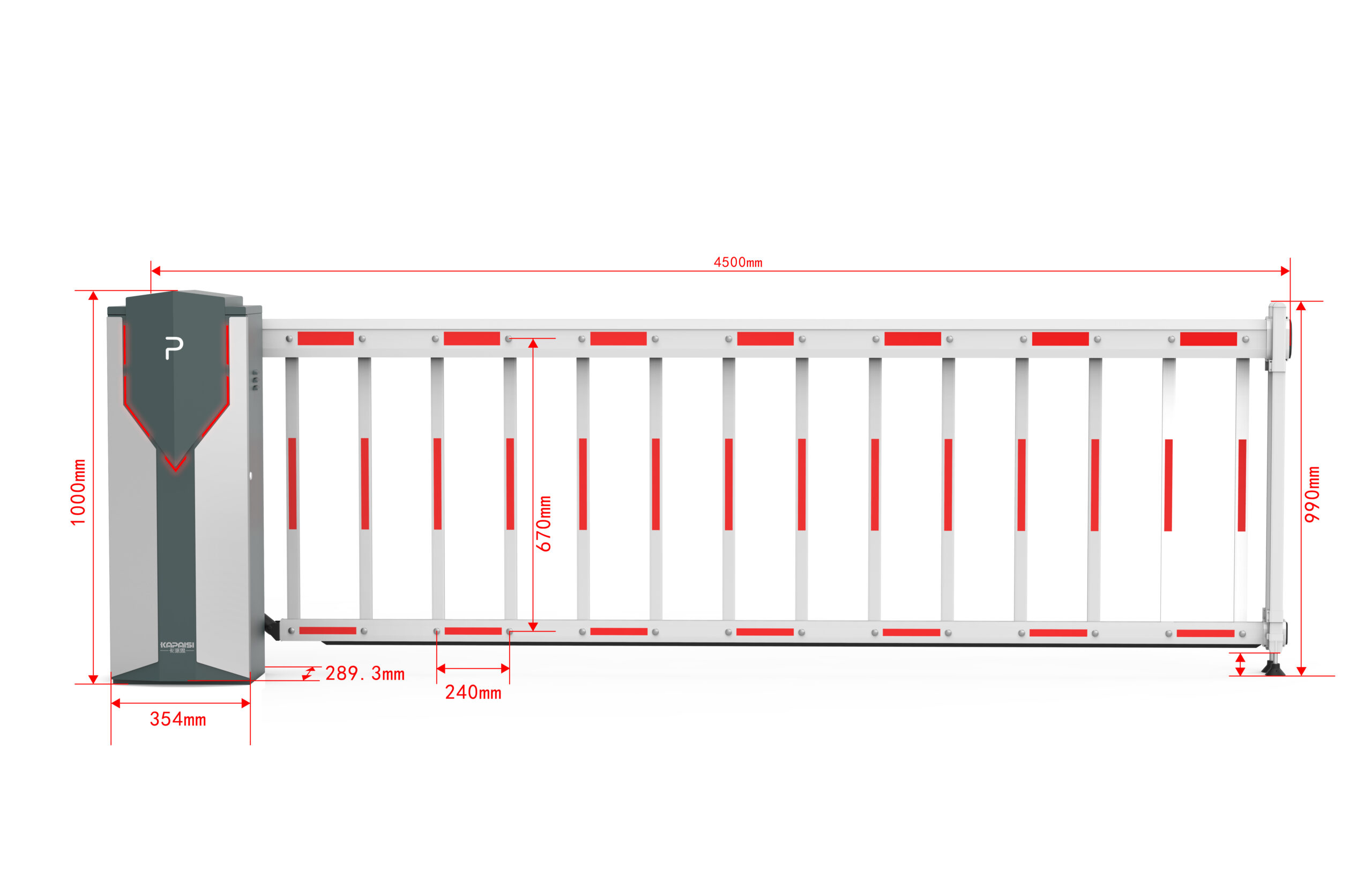 Kapaisi Driveway Barrier Gate opener for Parking Lot