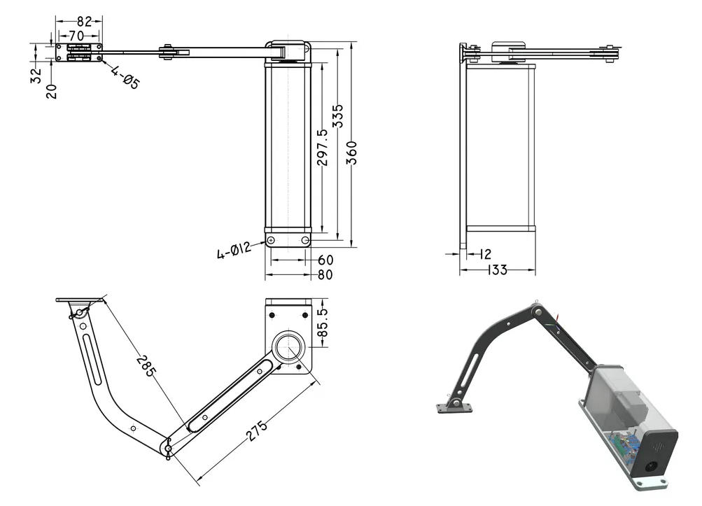 Kapaisi automatic door opener KPS-KM-4001