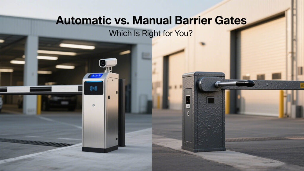 manual vs automatic barrier gate